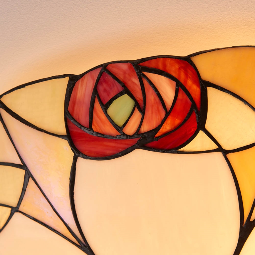 Endon 64182 - Таванно осветително тяло Tiffany INGRAM 2xE27/60W/230V, диаметър 45 см