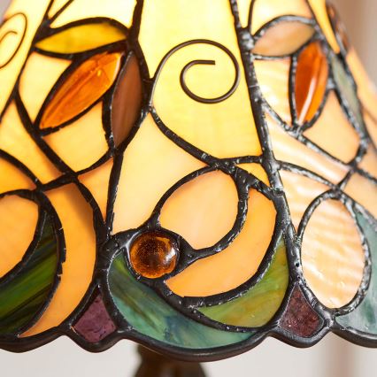 Endon 64196 - Настолна лампа Tiffany JAMELIA 1xE14/40W/230V Ø 20 см