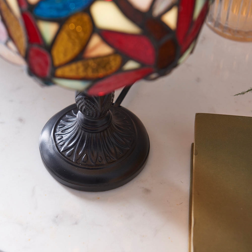 Endon 64246 - Настолна лампа Tiffany LORETTE 1xE14/40W/230V Ø 15 cm