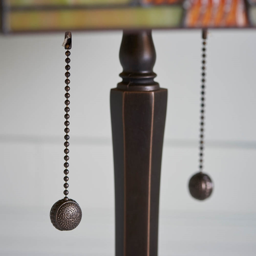 Endon 64286 - Настолна лампа Tiffany NEVADA 2xE27/60W/230V Ø 40 см