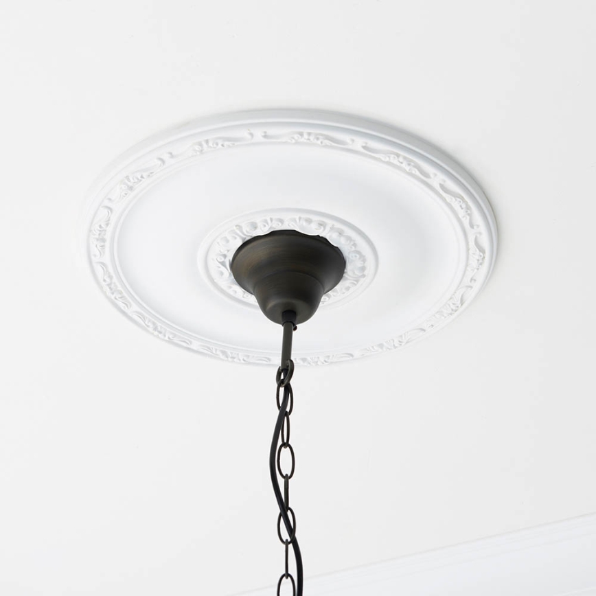 Endon 64385 - Полилей с верига Tiffany WILLOW 1xE27/60W/230V, диаметър 35 см