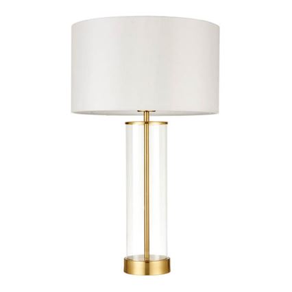 Endon 68802 - Димируема настолна лампа с докосване LESSINA 1xE27/10W/230V златиста/бяла