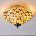 Endon 70242 - Плафон Tiffany PEARL 2xE27/60W/230V пр. 37 см