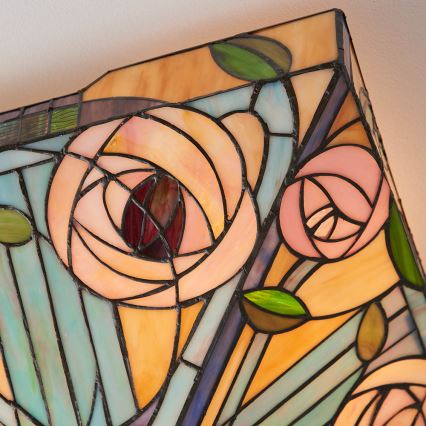 Endon 70698 - Таванно осветително тяло Tiffany WILLOW 2xE27/60W/230V