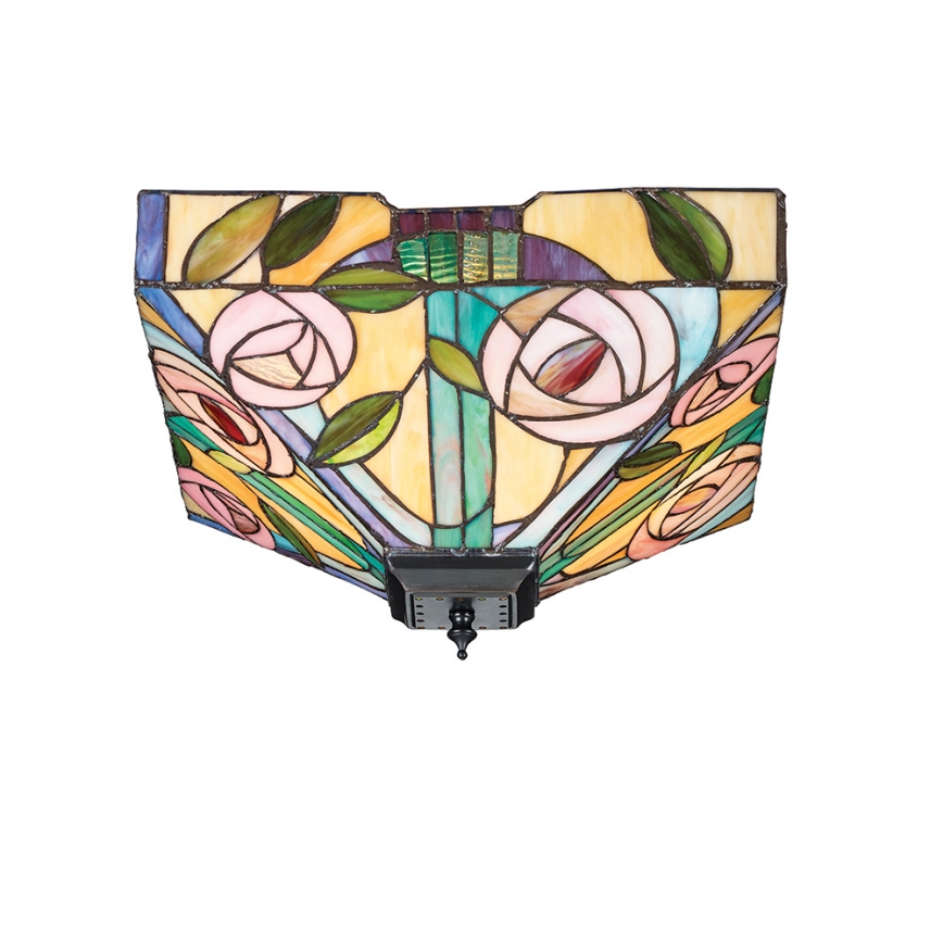 Endon 70699 - Таванно осветително тяло Tiffany WILLOW 2xE27/60W/230V 35x35 см