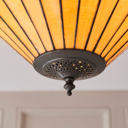 Endon 70706 - Таванно осветително тяло Tiffany JAMELIA 2xE27/60W/230V Ø 50 см