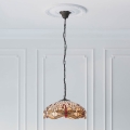 Endon 70824 - Полилей на верига Tiffany DRAGONFLY 3xE27/60W/230V Ø 41 см