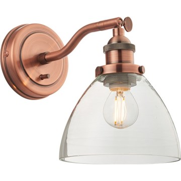 Endon 76334 - Настенно точково осветително тяло HANSEN 1xE14/40W/230V меден цвят