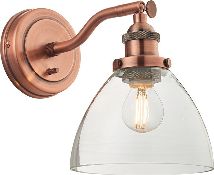 Endon 76334 - Настенно точково осветително тяло HANSEN 1xE14/40W/230V меден цвят