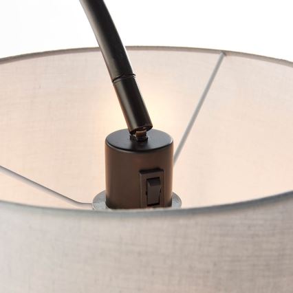 Endon 78163 - Подова лампа CARLSON 1xE27/60W/230V сива/черна