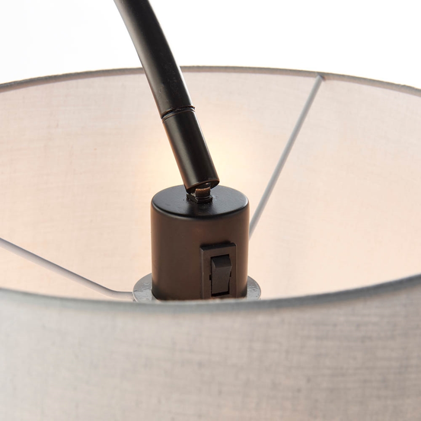 Endon 78163 - Подова лампа CARLSON 1xE27/60W/230V сива/черна