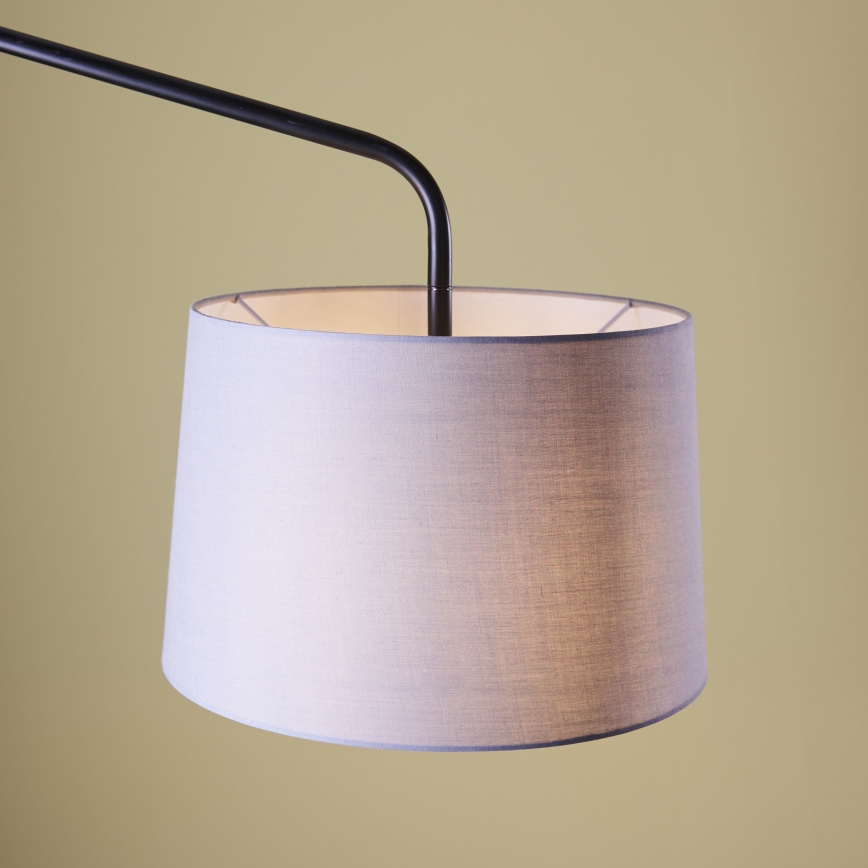 Endon 79380 - Стенна лампа CARLSON 1xE27/40W/230V сив/черен