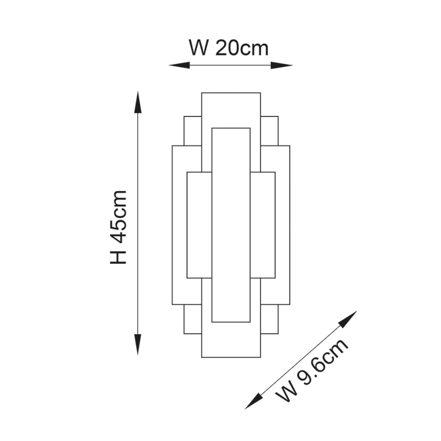 Endon 90451 - Настенен аплик ALZARE 2xG9/3W/230V бяла патина