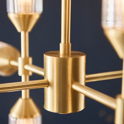 Endon 92214 - Полилей на тръба TOUR 12xG9/3W/230V месинг