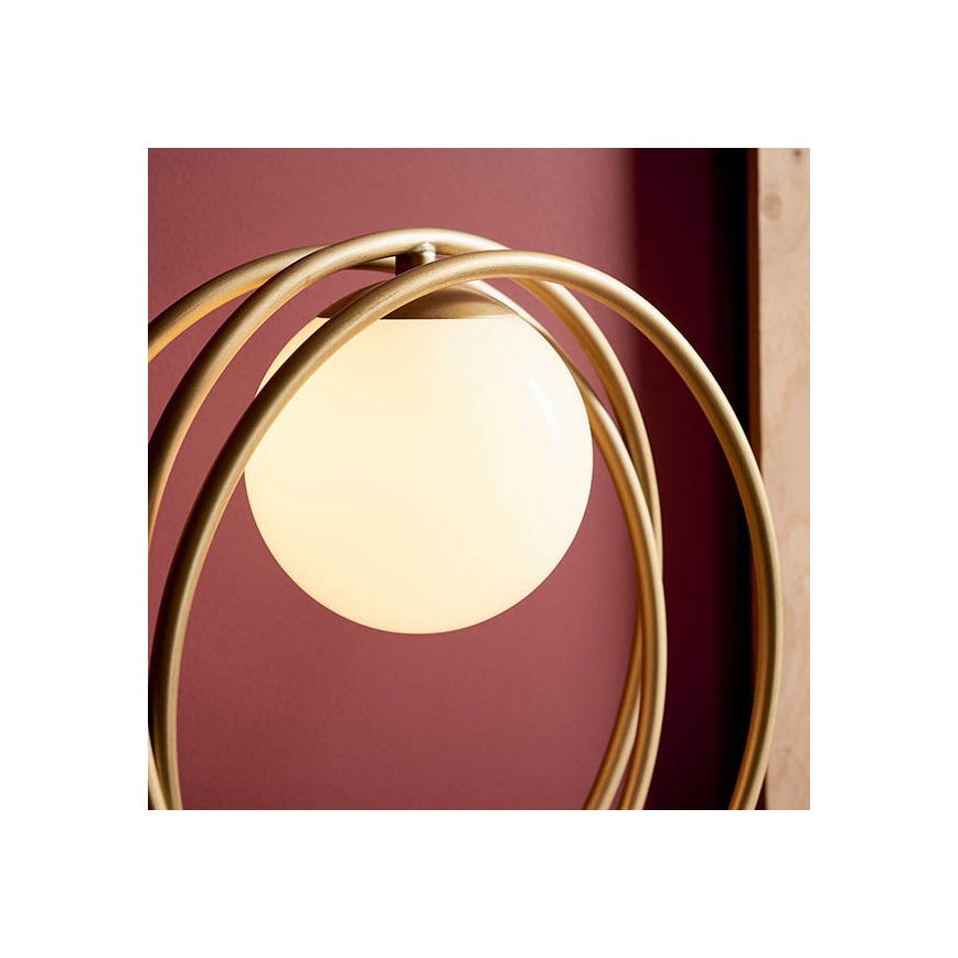 Endon 92491 - Настолна лампа EMILIO 1xG9/3W/230V златна/бяла