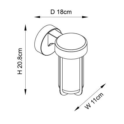 Endon 92855 - Настенно осветително тяло за баня 1xE27/6W/230V IP44, месинг