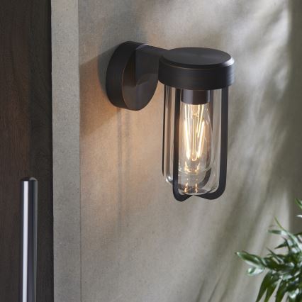 Endon 92857 - Настенно осветително тяло за баня 1xE27/6W/230V IP44, бронзово/черно