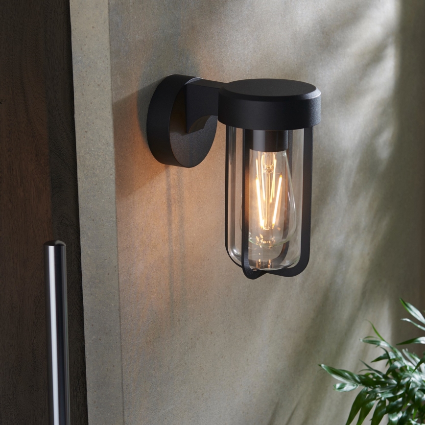 Endon 92859 - Стенно осветително тяло за баня 1xE27/6W/230V IP44 черно