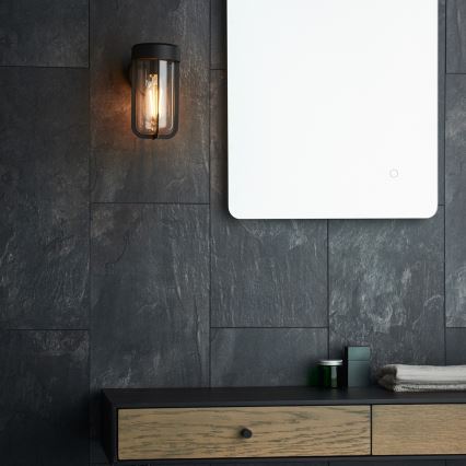 Endon 92859 - Стенно осветително тяло за баня 1xE27/6W/230V IP44 черно