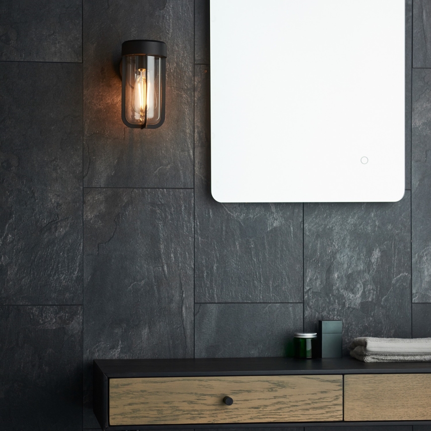 Endon 92859 - Стенно осветително тяло за баня 1xE27/6W/230V IP44 черно