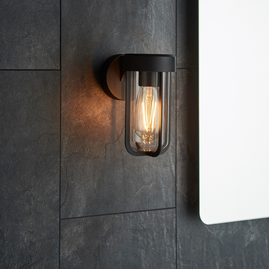 Endon 92859 - Стенно осветително тяло за баня 1xE27/6W/230V IP44 черно