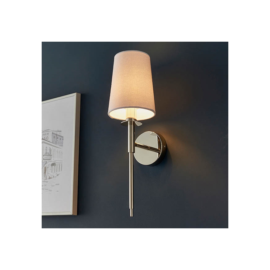 Endon 92949 - Стенен аплик 1xE14/6W/230V бял/лъскав хром