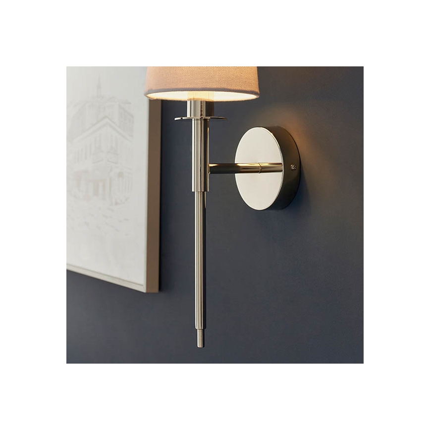 Endon 92949 - Стенен аплик 1xE14/6W/230V бял/лъскав хром