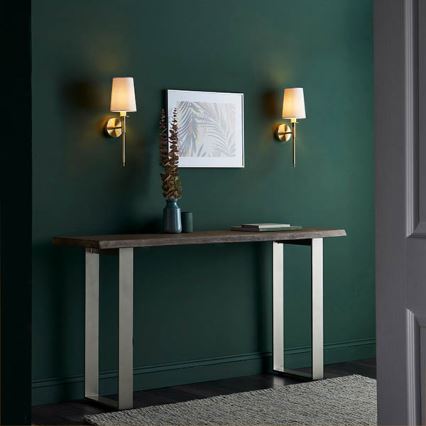 Endon 92955 - Стенна лампа 1xE14/6W/230V бяла/златна