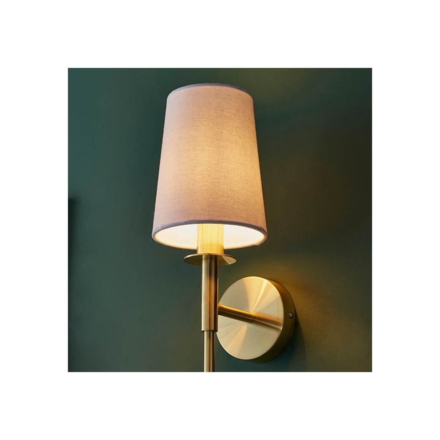 Endon 92955 - Стенна лампа 1xE14/6W/230V бяла/златна