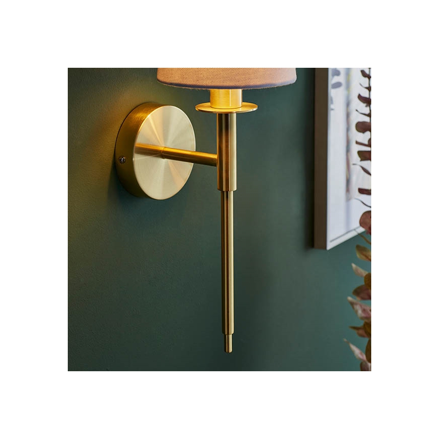 Endon 92955 - Стенна лампа 1xE14/6W/230V бяла/златна