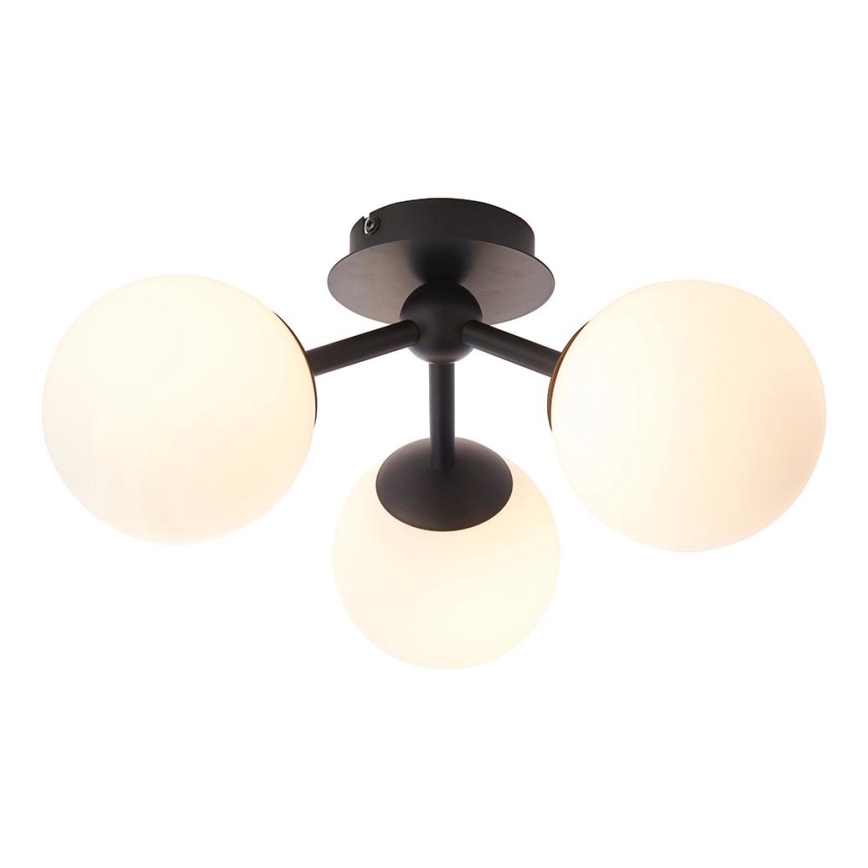 Endon 93489 - Повърхностно монтиран плафон за баня FRIO 3xG9/3W/230V IP44 черен
