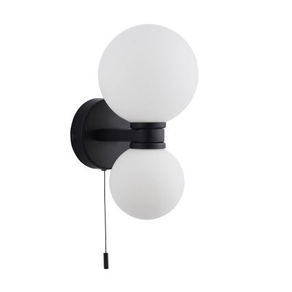 Endon 93523 - Стенен осветител за баня PULSA 2xG9/3W/230V IP44 черен