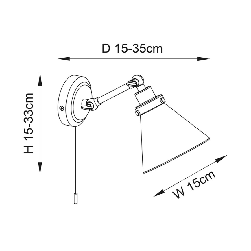 Endon 93854 - Стенен спот за баня FARADAY 1xG9/3W/230V IP44 златист