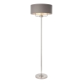 Endon 94378 - Лампион HIGHCLERE 1xE14/40W/230V сив/лъскав хром Ø 47 cm
