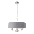 Endon 94394 - Пендел HIGHCLERE 3xE14/40W/230V тъмен/лъскав хром Ø 45 cm
