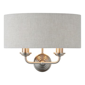 Endon 94403 - Аплик HIGHCLERE 2xE14/40W/230V сив/матов хром