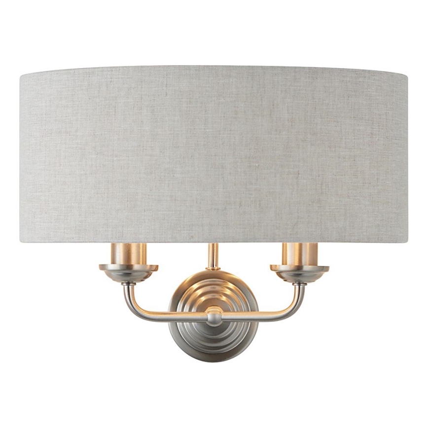 Endon 94403 - Аплик HIGHCLERE 2xE14/40W/230V сив/матов хром