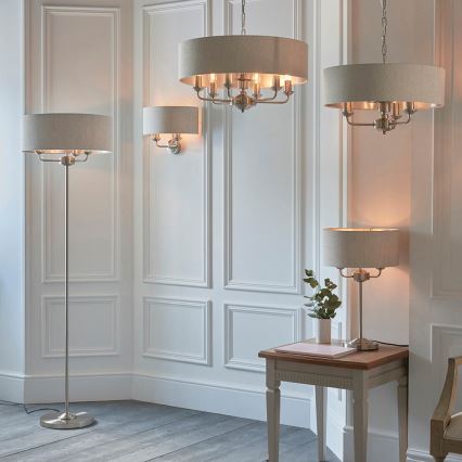 Endon 94403 - Аплик HIGHCLERE 2xE14/40W/230V сив/матов хром
