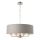 Endon 94415 - Пендел HIGHCLERE 8xE14/40W/230V сив/лъскав хром Ø 70 cm