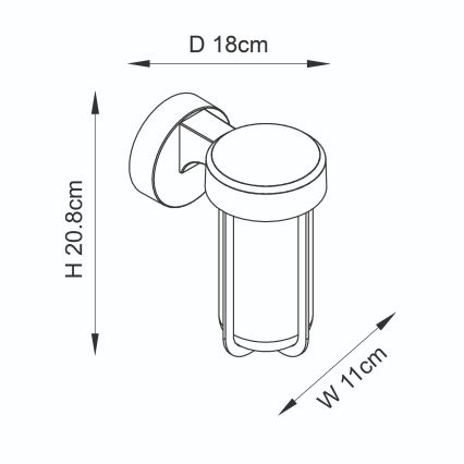 Endon 94990 - LED стенен аплик за баня LED/8W/230V IP44 2700K матов хром