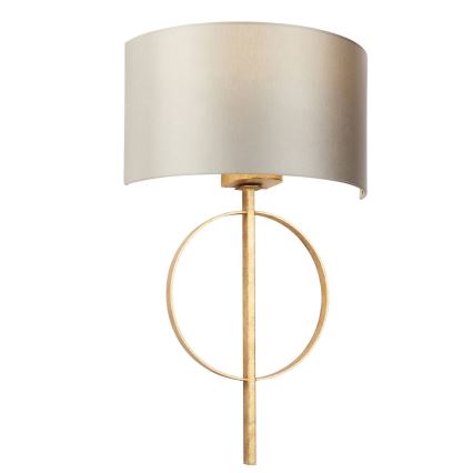 Endon 95210 - Стенна лампа 1xE27/10W/230V сива/месинг