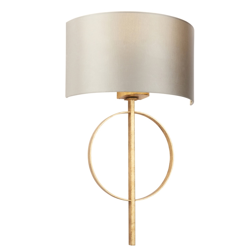 Endon 95210 - Стенна лампа 1xE27/10W/230V сива/месинг