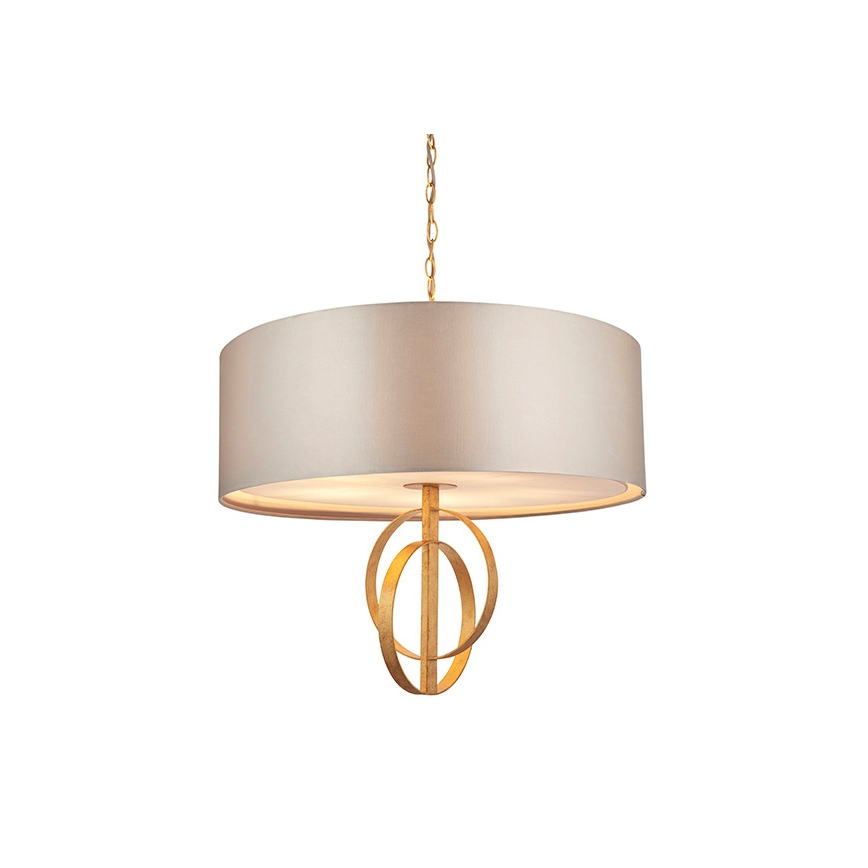 Endon 95211 - Полилей на верига 5xE27/10W/230V пр. 70 см сив/месинг