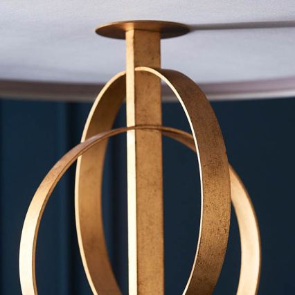 Endon 95211 - Полилей на верига 5xE27/10W/230V пр. 70 см сив/месинг