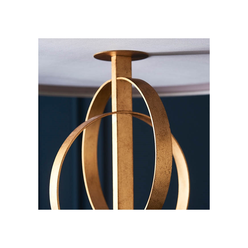 Endon 95211 - Полилей на верига 5xE27/10W/230V пр. 70 см сив/месинг