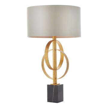 Endon 95213 - Настолна лампа 1xE27/10W/230V сива/месингова/черна