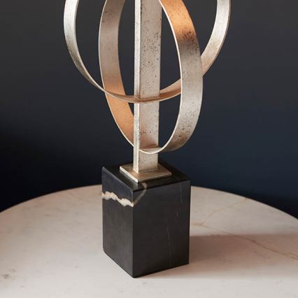 Endon 95217 - Настолна лампа 1xE27/10W/230V сива/черна