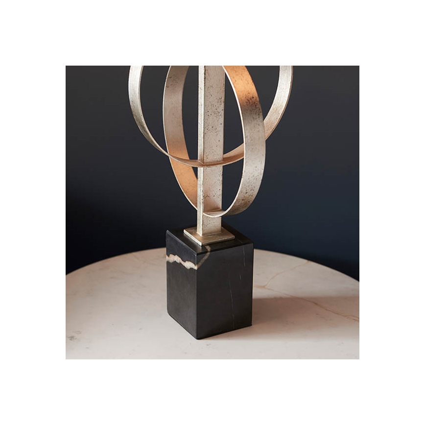 Endon 95217 - Настолна лампа 1xE27/10W/230V сива/черна