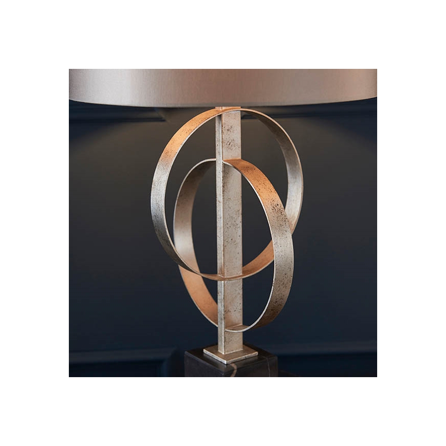 Endon 95217 - Настолна лампа 1xE27/10W/230V сива/черна