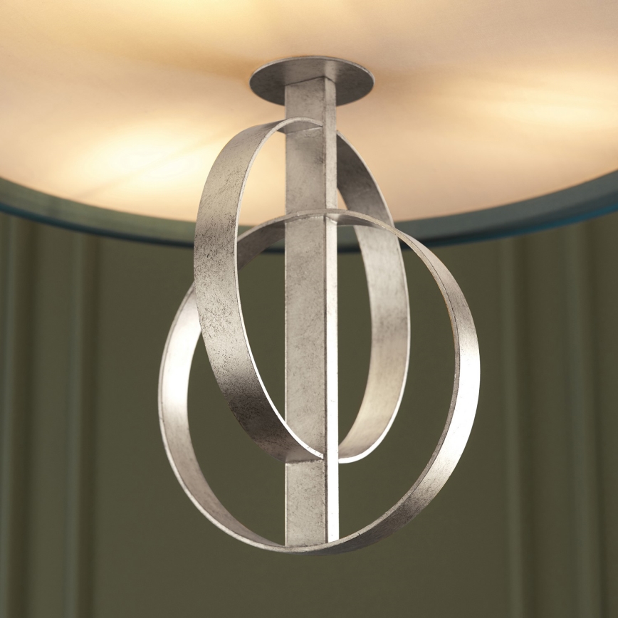 Endon 95224 - Полилей на верига 3xE27/10W/230V pr. 60 cm син/сив